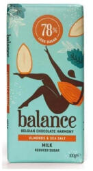 Balance Ciocolata lapte cu migdale si sare de mare 100 grame Balance (MF49579)