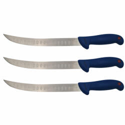 DEPOX Set trei cutite de bucatar DEPOX®, Chef's Knife, otel inoxidabil, 38 cm, albastru (2106)