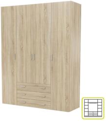  Dulap, 4 uşi, stejar sonoma, gwen 70429 (UE-0000106512) Garderoba