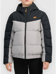 4F Geaca Puf 4F 915 Baieti - 25S Grey , 128 (4FJWAW26TDJAM0915-25S)
