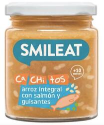  Garnitura Smileat somon cu orez brun si legume cu ulei de masline extravirgin, 10M+, BIO, 230 g