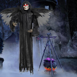 BOLAND XXL Életnagyságú Halloweeni figura gonosz lélek koponyával 165 cm, világító (73011)