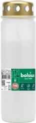 Bolsius Temetői Mécsesbetét Fém Fedéllel, 67X230 Mm 110 Óra. Fehér