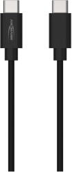 ANSMANN Cablu USB 3.2 Gen 1 USB-C la USB-C, Incarcare Rapida 60W, 2m, Negru (1700-0122)