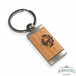 Amnisu Warhammer szimbólumos gravírozott kulcstartó