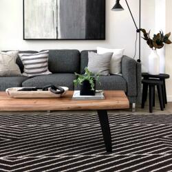 Asiatic műszálas szőnyeg muse black linear mu10 - 120 x 170 cm