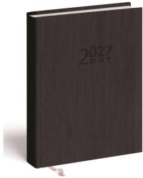 Realsystem Határidőnapló 2day B/6, kétnapos beosztás + jegyzetlap grafit Realsystem 2027 (5441-01) - iroszer24
