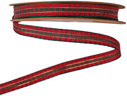 Valex Decor Karácsonyi skótkockás szalag 10mm x 10m (KRF3-10)