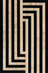  AGNUS-B ART DECO II fekete szőnyeg, 200x300 cm