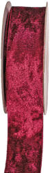 Valex Decor Fényes bársony szalag 25mm x 10m - Wine red (EV25-43)