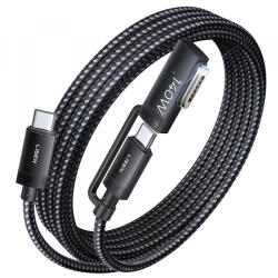 Lisen Cablu Incarcare USB-C - USB-C / MagSafe 3 Lisen, 140W, 2m, Gri YL0124070021