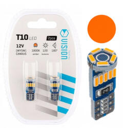 Vision Lighting Izzók WY5W T10 Led Vision Narancssárga Nonpolar Canbus Amber