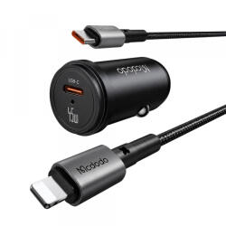 Mcdodo Incarcator Auto Cu Cablu USB-C Mcdodo CC-7495, 45W, 3A, 1 x USB-C, Negru