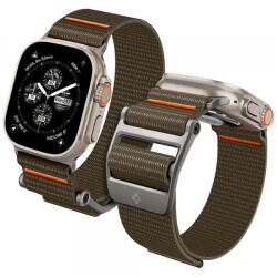 Spigen Curea Spigen DuraPro Flex pentru Apple Watch 49mm / 46mm / 45mm / 44mm Series, Kaki Portocalie AMP05982 (AMP05982)