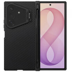 Nillkin Husa MagSafe pentru Samsung Galaxy Z Fold8 Ultra F976, Nillkin, CamShield Pro with Transparent Black Lens Cover and S-Pen Holder, Neagra - gsmboutique