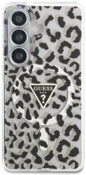 GUESS Husa Guess IML Leopard Print Triangle cu MagSafe compatibila cu Samsung Galaxy S26, Negru (3666339613884)