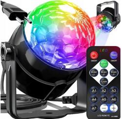  Diszkó Gömb Led Projektor Reflektor Disco Rgb Party Távirányító Erős (240518YQ02)