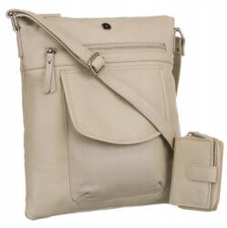 Peterson Postás Táska crossbody Peterson Ptn D72-DS bézs (PTN D72-DS-5131 LIGH)