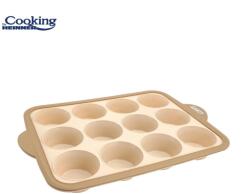 Heinner Tava Briose Din Silicon Cu Inel Metalic 38x25.5x4 Cm, Nuva (hr-yw-s38)