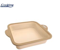 Heinner Tava Patrata Din Silicon Cu Inel Metalic 27.5x23x6 Cm, Nuva (hr-yw-sp27) - etoc