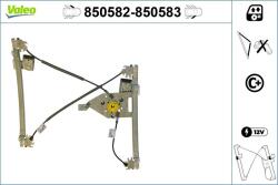 VALEO Mecanism actionare geam VALEO 850583 (850583) - automobilus