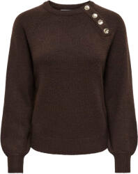 ONLY Pulover Onlemma Button Oneck 15302253 19-0915 TCX coffee bean