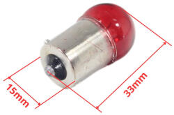 Roy Bec semnalizare 12V 10W , rosu BA15S (ROY10212)