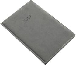 REALSYSTEM Agendă REALSYSTEM Bolero B/5 săptămânală, pagini galbene, coperți gri, 2027 (5612-43)