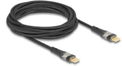 Delock Cablu Delock - 80765 (USB A - USB Type-C - cablu de date și încărcare transparent, PD 3.0, 100 W, negru, 3 m) (80765)