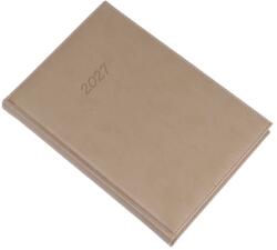 REALSYSTEM Agendă REALSYSTEM Bolero B/5, pagini galbene, de culoare gri-bej, 2027 (5622-46)