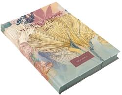 REALSYSTEM Agendă REALSYSTEM Womanext Agendă de manifestare A/5 săptămânală, cu pagini albe, model „flower, 2027 (5300-12)