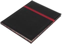 REALSYSTEM Agendă REALSYSTEM Business A/4S, cu pagini galbene săptămânale, margini cu grafică personalizată, tipărită cu cerneală neagră, 2027 (5214-01)