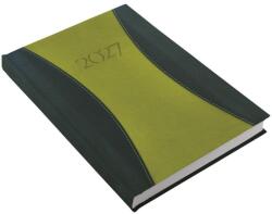 REALSYSTEM Agendă REALSYSTEM Premium A, format A/5, pagini galbene și verzi, 2027 (9322-78)