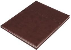 REALSYSTEM Agendă REALSYSTEM Business A/4S cu pagini galbene săptămânale, margini cu grafică personalizată, tipărită în culoarea bronz, 2027 (5214-09)