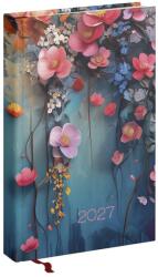 REALSYSTEM Agendă REALSYSTEM Picture A/5, pagini albe, model Floral 2027 (5321-66)