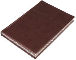 REALSYSTEM Agendă REALSYSTEM Business B/5, cu pagini galbene zilnice, marginile imprimate cu un motiv grafic personalizat, culoare bronz, 2027 (5624-09)