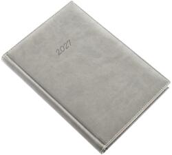 REALSYSTEM Agendă REALSYSTEM Bolero A/5, pagini galbene, coperți gri, 2027 (5322-43)