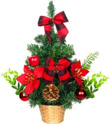 MagicHome Bradut de Craciun decorat rosu MagicHome, pentru interior, 30 cm (8092048)