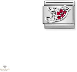NOMINATION "Pink köves vörösbegy" charm - 330323-02