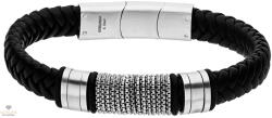 STEELWEAR férfi bőr karkötő 21 cm - SW-1039