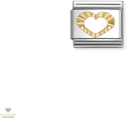 NOMINATION "fazettált szív" charm - 030149-63