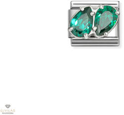 NOMINATION "Dupla zöld könnycsepp" charm - 330329-12