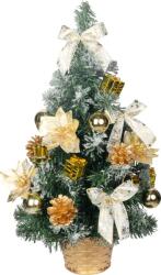 MagicHome Bradut decorativ de Craciun MagicHome, auriu, impodobit, 50 cm (8092055)
