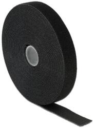 Delock Hook-and-loop fasteners L 10 m x W 20 mm roll black (18716)