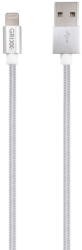 Grixx Cablu date GRIXX Optimum - 8-pin to USB Apple MFI License, impletit, lungime 3m - alb (GROIPCA8PINFW03) - vexio