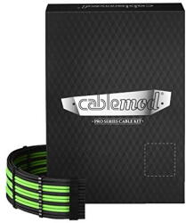 CableMod PRO C-Series Kit RMi, RMx black/green - ModMesh (CM-PCSR-FKIT-NKKLG-R)