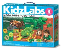 4M Mega Laborator de Robotica KidzLabs - 3 roboti (4M-01732)
