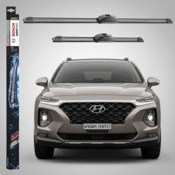 Bosch Ștergătoare Parbriz Hyundai Santa Fe IV SUV Van (TM) 2018-2024 | Set Față 650+400mm Aerotwin AR653S | Bosch (AR653SHYUSANTAFESUV1824)