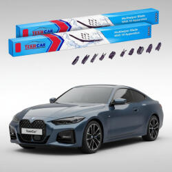 TeamCar Ștergătoare BMW Seria 4 Coupe (G22) 2020-prezent | Set Față Flat Premium - TeamCar® (TC-G22-600475FLP)