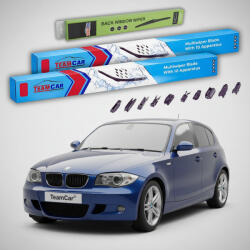 TeamCar Ștergătoare BMW Seria 1 Hatchback (E81) 2006-2012 | Set Față și Spate Flat Premium - TeamCar® (TC-E81-500500280FLP)